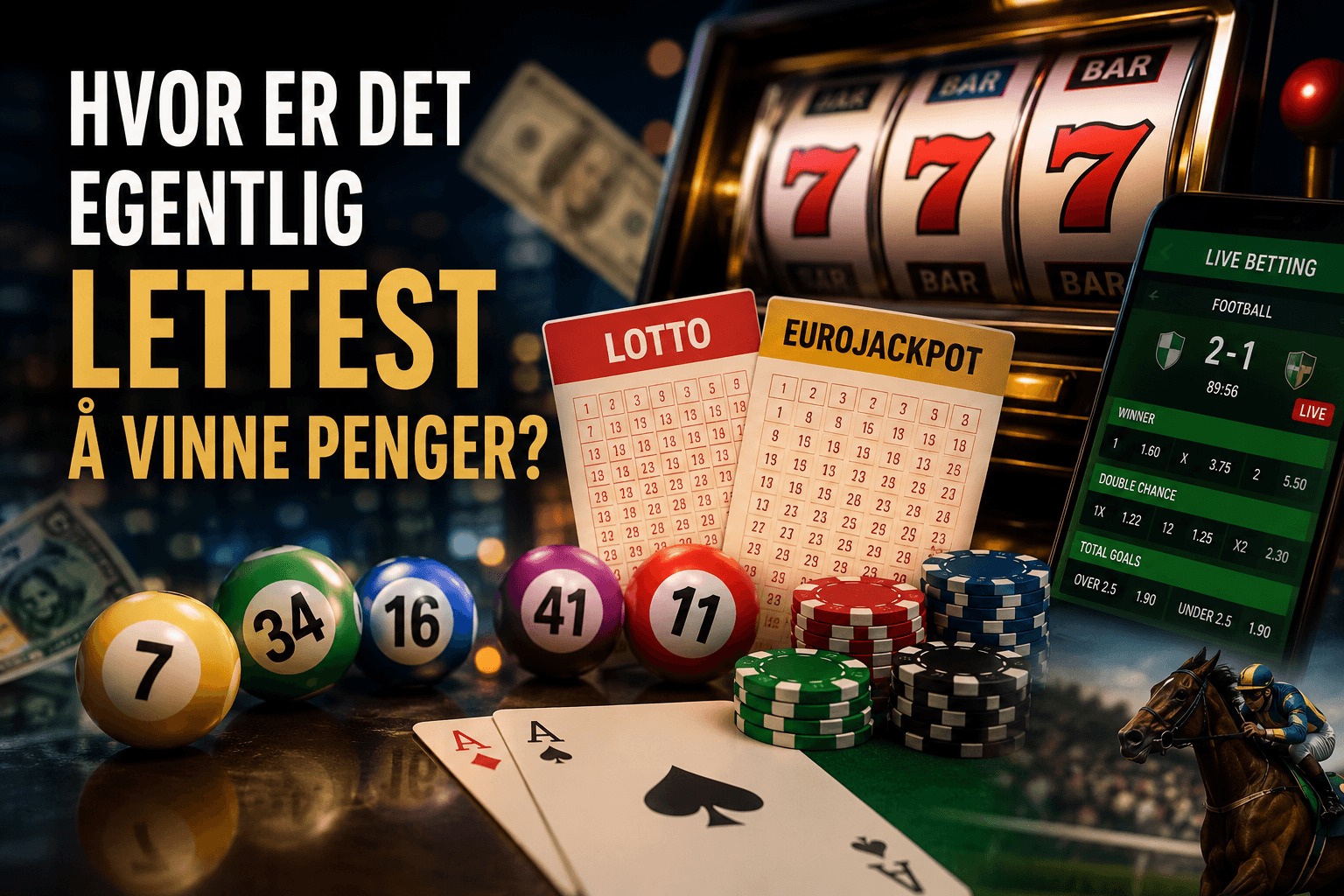 Hvor er det egentlig lettest å vinne penger?